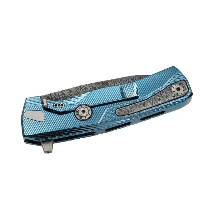 Lionsteel ROK DD BL Luxury taschenmesser mit massivem titan-griff