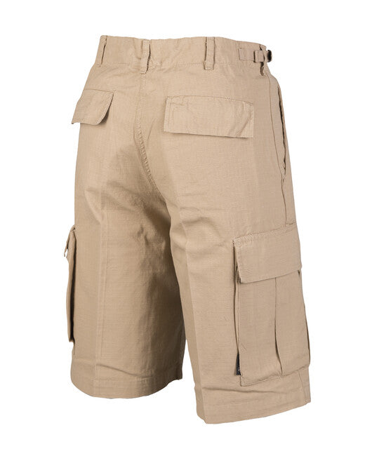 Mil-Tec Hose kurz US typ BDU rip-stop predprane khaki