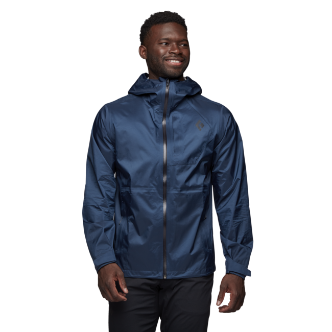 Black Diamond Treeline Rain Shell Waterproof Jacket, indigo