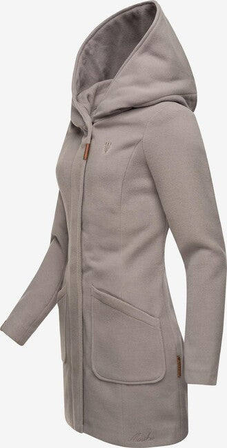 Marikoo MAIKOO damen-wintermantel mit kapuze, zinc grey
