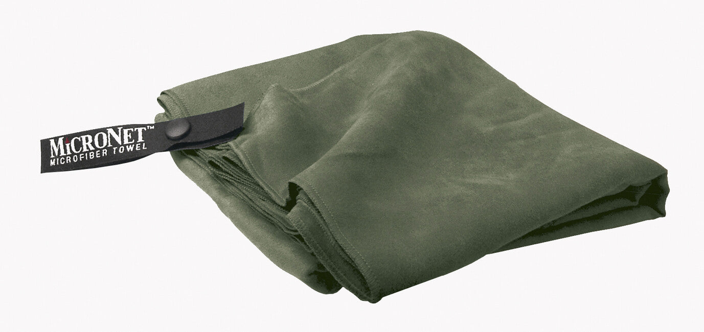 GearAid Microfiber Towel mikrofaser-handtücher mit antibakterieller behandlung und netztasche ' 90 x 155 cm moss