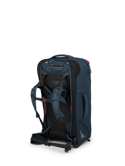 OSPREY Farpoint Wheels 65 Reisetasche auf rädern, gedämpftes Space Blue