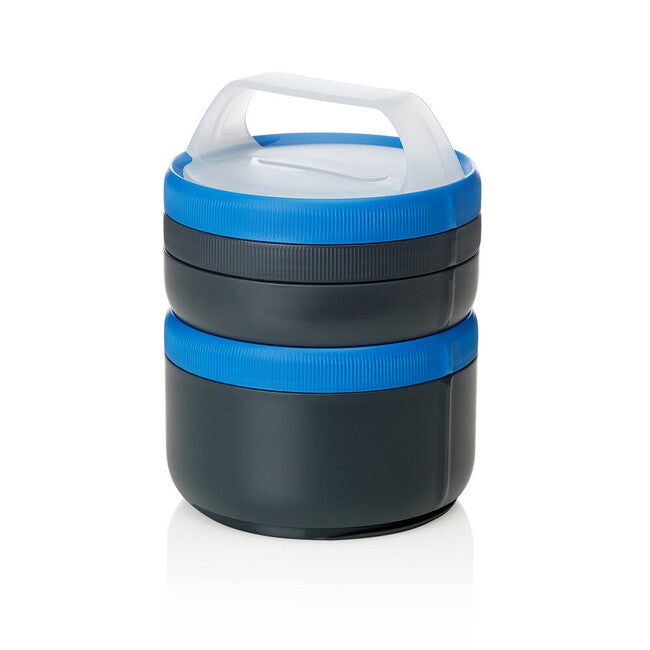 humangear Stax Modular lunchbox XL grau-blau