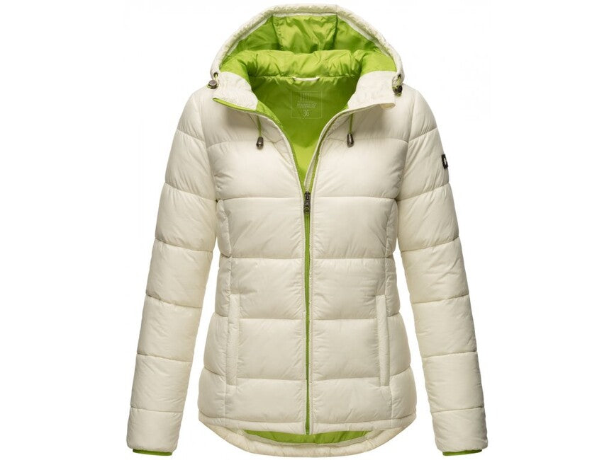 Marikoo LEANDRAA Übergangs-Kapuzenjacke für damen, offwhite