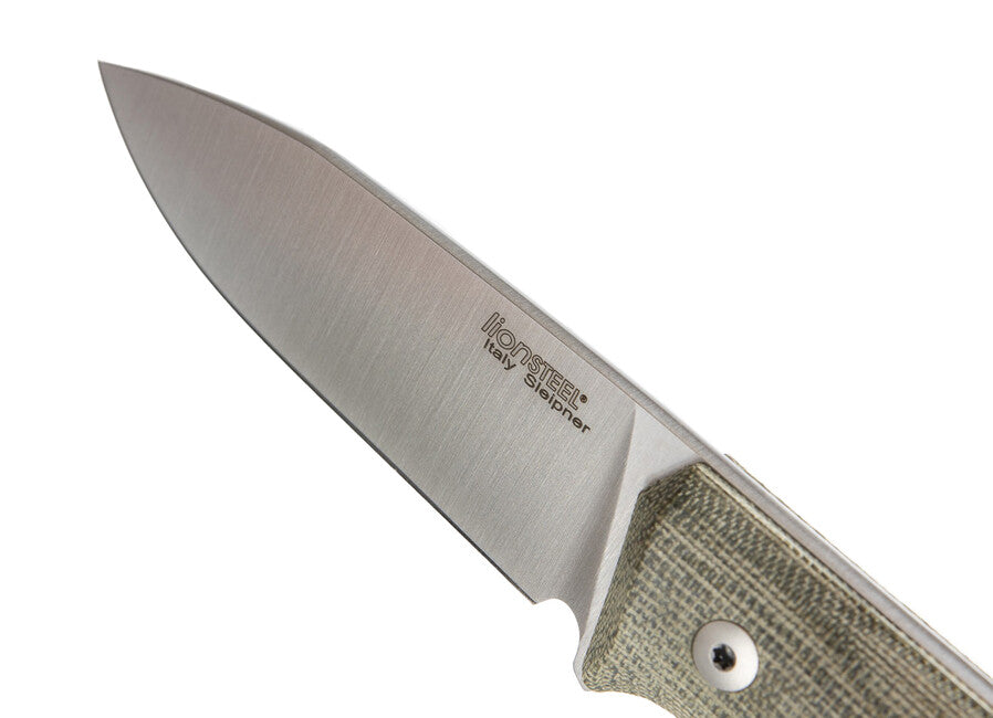 Lionsteel Sleipner B35 CVG Bushcraft mit fester Klinge aus Stahl Messer