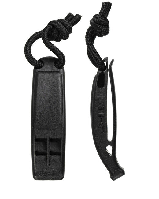 Mil-Tec MOLLE Taktische Pfeife, schwarz