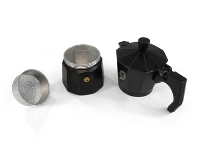 Origin Outdoors Espressomaschine für 6 Tassen, schwarz