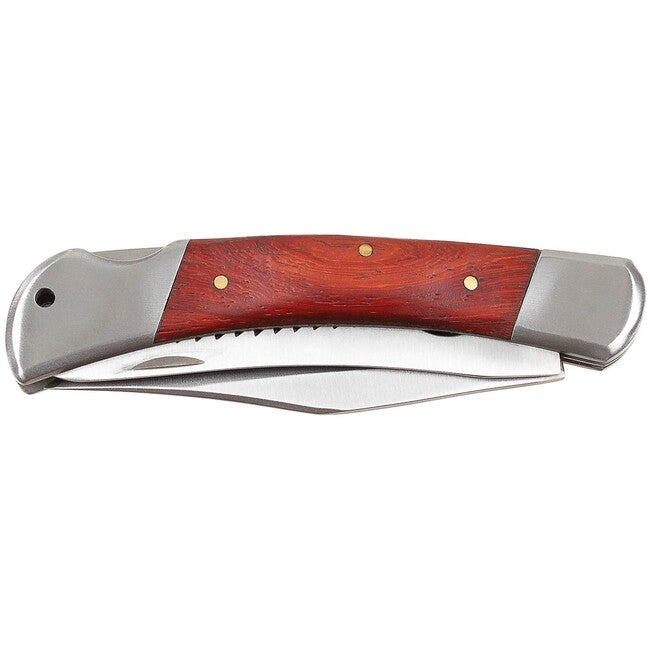 Fox Jack Hunter messer, metallgriff mit holzeinlage