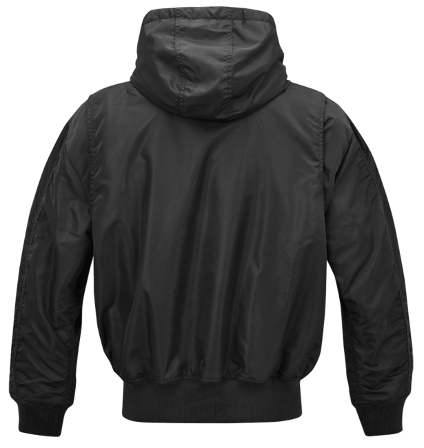 Brandit CWU Jacke mit Kapuze, schwarz