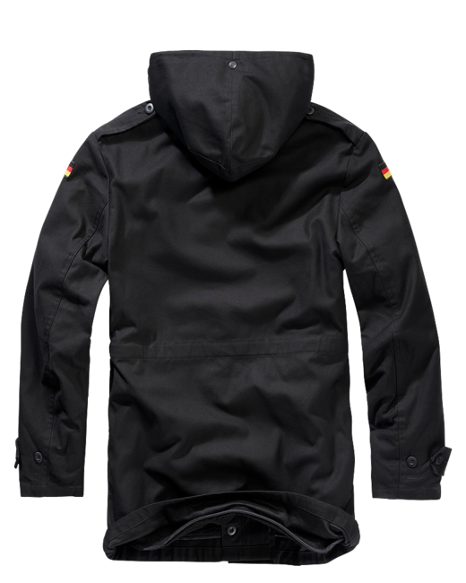 Brandit BW parka mit fahne, schwarz