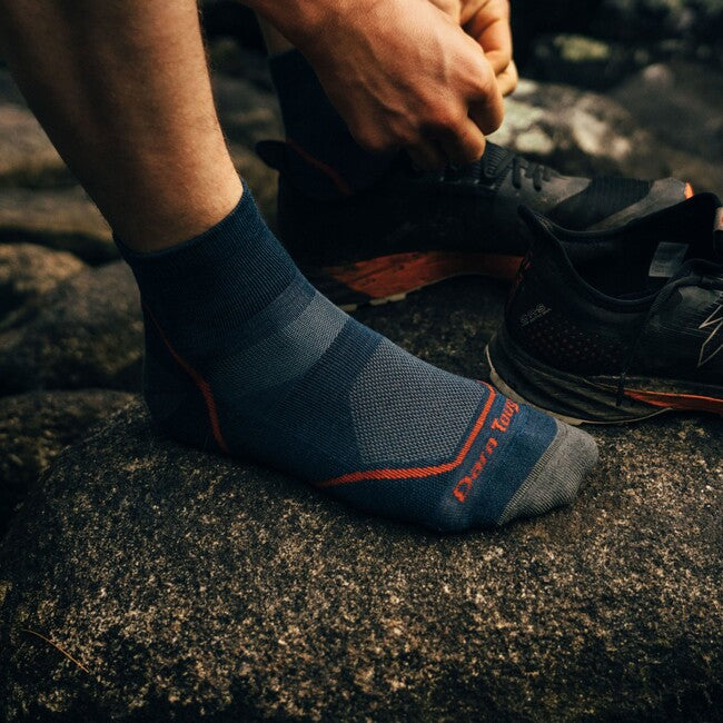 Darn Tough Light Hiker 1/4 leichtgewicht mit kissen, denim