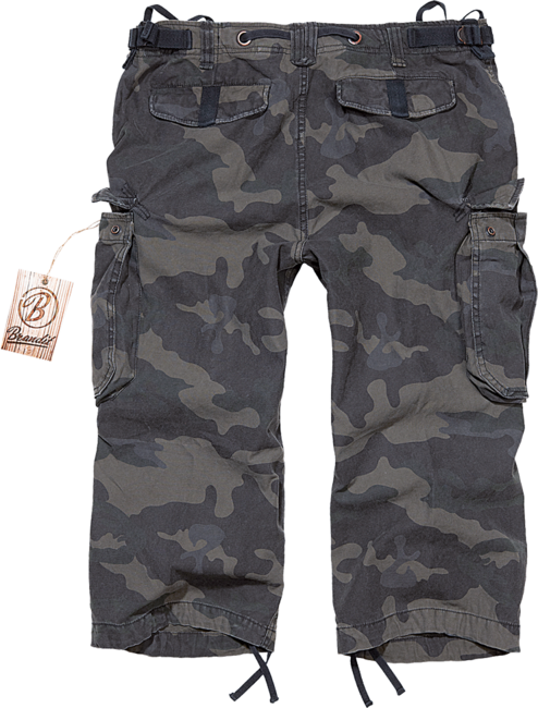 Brandit Vintage Industry 3/4 shorts, darkcamo