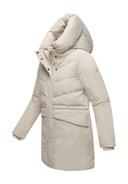 Marikoo Delilah16 damen Winterjacke mit Kapuze, cream