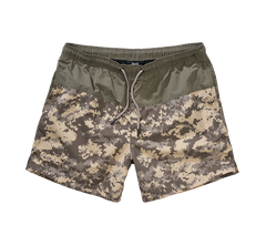 Brandit Swimshort Basic Badeshorts, olive/at-digital