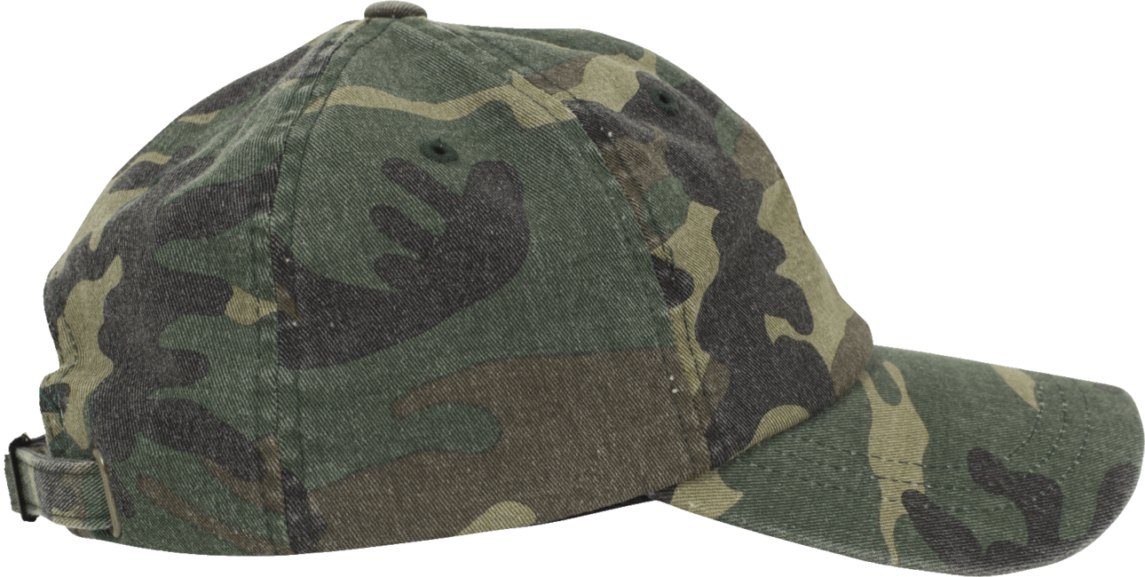 Brandit Low Profile Camo Kappe mit gewaschenem Effekt, woodland