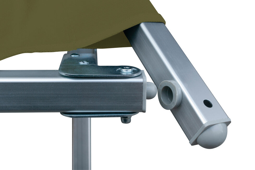 BasicNature Alu-Kampfliege Reiseliege oliv 210 cm