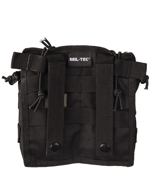 Mil-Tec Mag.tasche open top double schwarz
