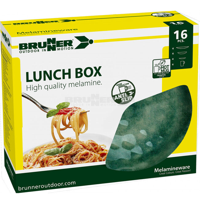 Brunner Venezianisches Camping-Besteck Lunch Box, grün