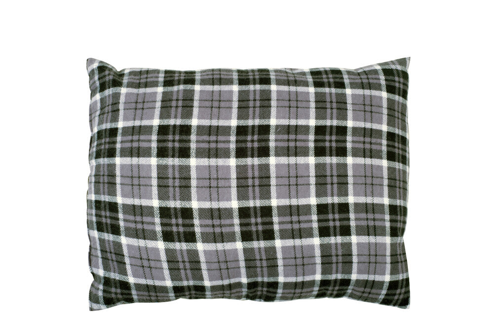 BasicNature Comfort reisekissen kariert