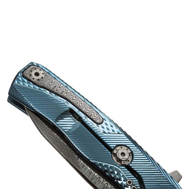 Lionsteel ROK DD BL Luxury taschenmesser mit massivem titan-griff