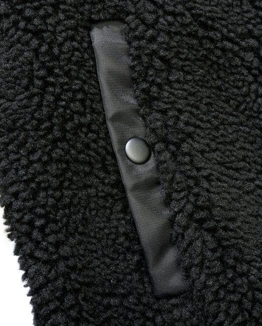 Brandit MA1 Sherpa Jacke, schwarz