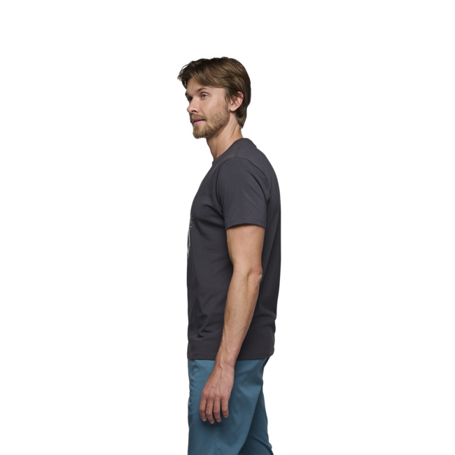Black Diamond Chalked Up 2.0 herren kurzarm-T-shirt, anthrazit