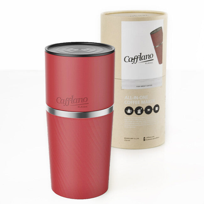 Cafflano Klassic Kaffeemaschine, rot