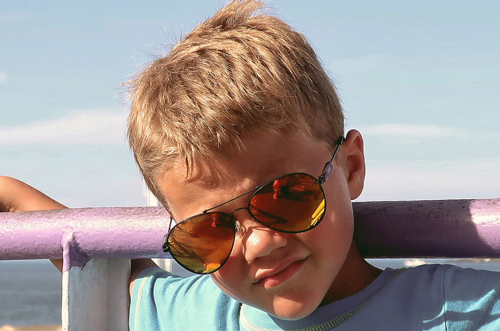 ActiveSol Kids Iron Air Kinder- Polarisations- Sonnenbrille orange/Bogen-