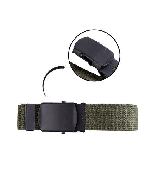 Mil-Tec Gürtel US 38mm mit schwarzer Schnalle olivfarben