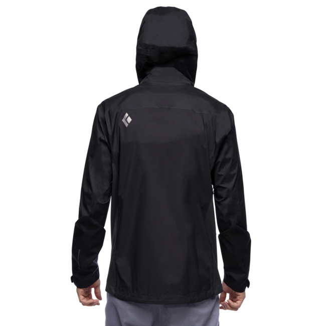 Black Diamond Men's Stormline Stretch Rain Shell Waterproof Jacket, schwarz