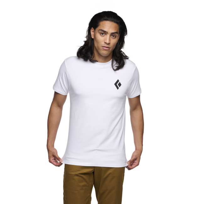 Black Diamond herren Kurzarm-T-shirt Ausrüstung für Alpinisten, weiß
