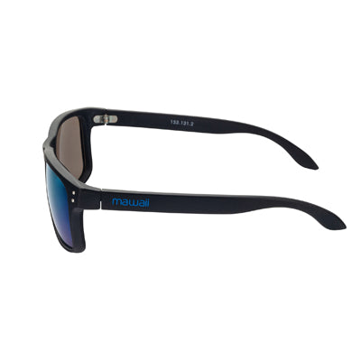 Mawaii Lifestyle Holden Sunglasses, Matte Black-Blue