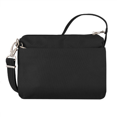 Travelon Crossbody Classic Anti-Diebstahl Umhängetasche Schwarz