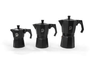 Origin Outdoors Espressomaschine für 6 Tassen, schwarz