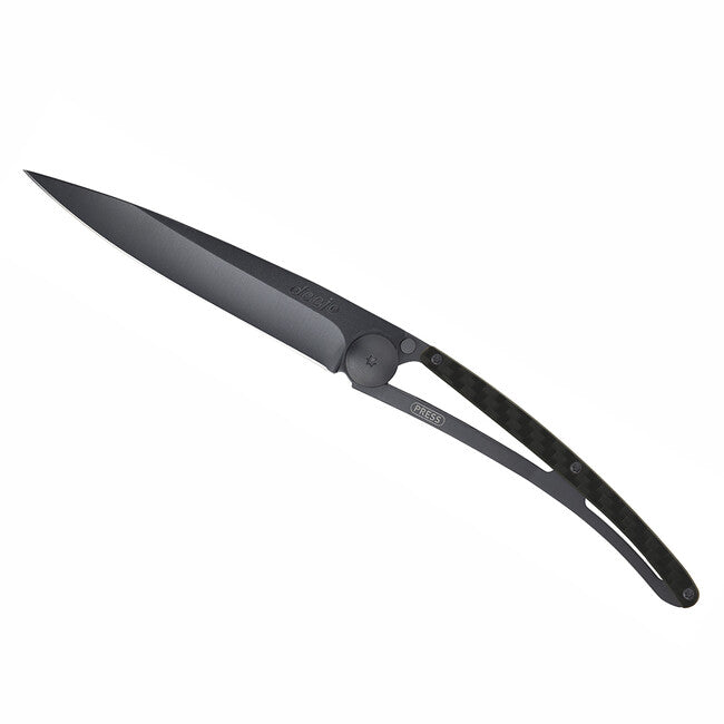 Deejo Schließmesser black Carbon