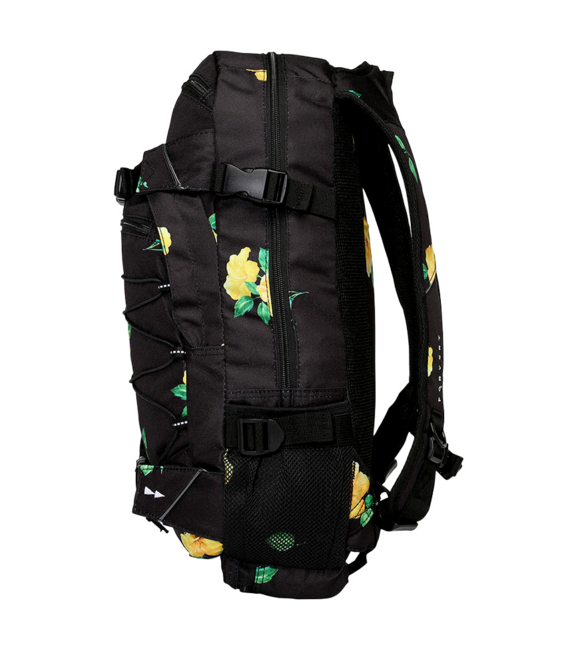 Forvert Louis Allover rucksack 20L, schwarzer hibiskus