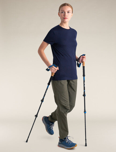 Icebreaker 150 Tech Lite III damen merino kurzarm-T-shirt, dunkelblau