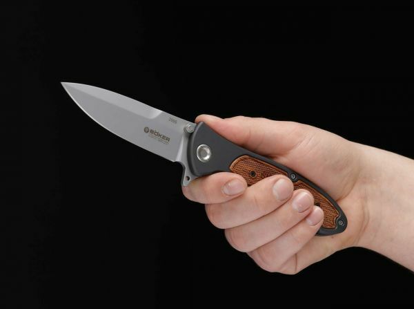 BÖKER Manufaktur Solingen Turbine taktisches messer 9,7 cm, palisanderholz