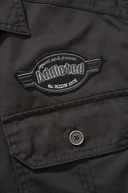 Brandit Luis Vintage kurzarmhemd, schwarz