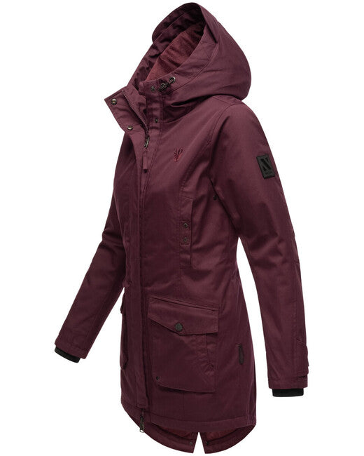 Navahoo BRINJAA damen-Softshell-Übergangsjacke, wein