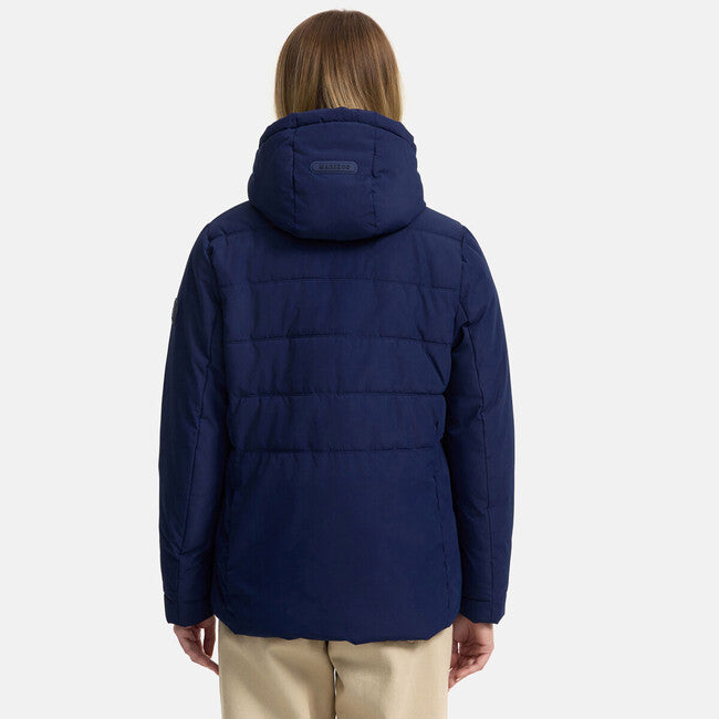 Marikoo Alemee damen winterjacke mit kapuze, leuchtend marineblau