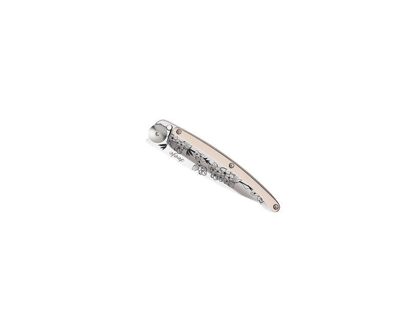 Deejo Klappmesser gold Tattoo Roségold Cherry Blossom