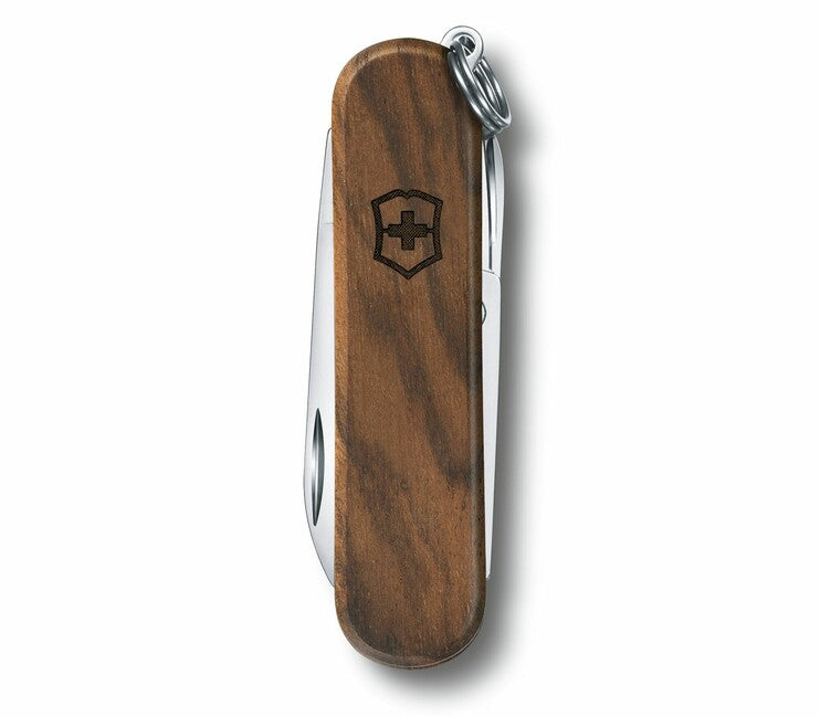 Victorinox Classic SD Wood multifunkčný nôž 58 mm, orechové drevo, 5 funkcií