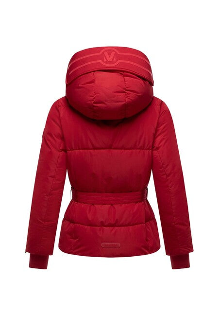 Marikoo Aleyna16 damen Winterjacke mit Kapuze, tiefrot
