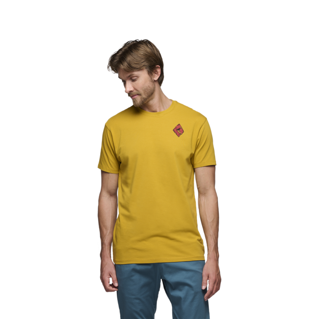 Black Diamond Mono Pocket herren kurzarm-T-shirt, bernsteinfarben