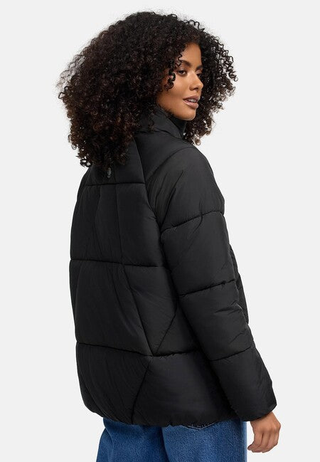 Navahoo Schokolinaa damen kurze Winterjacke, schwarz