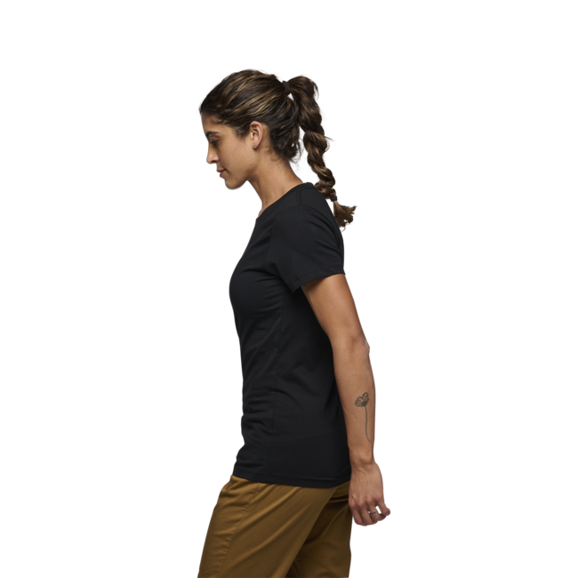 Black Diamond Heritage Wordmark damen-Kurzarm-T-shirt, schwarz