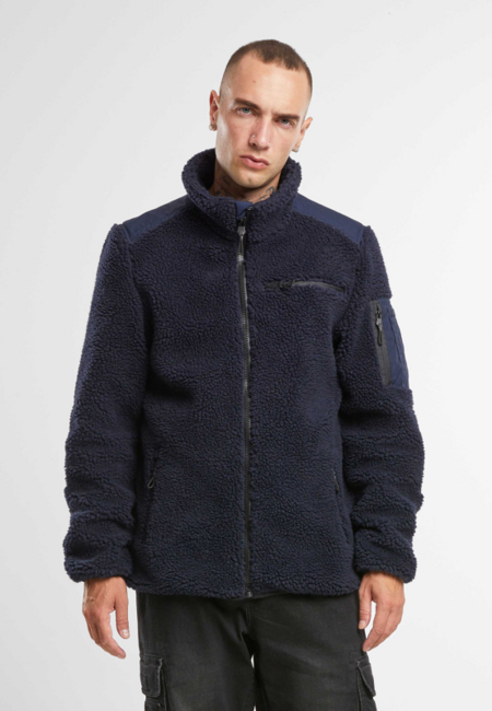 Brandit Ramble herren fleecejacke teddyfleece, marineblau