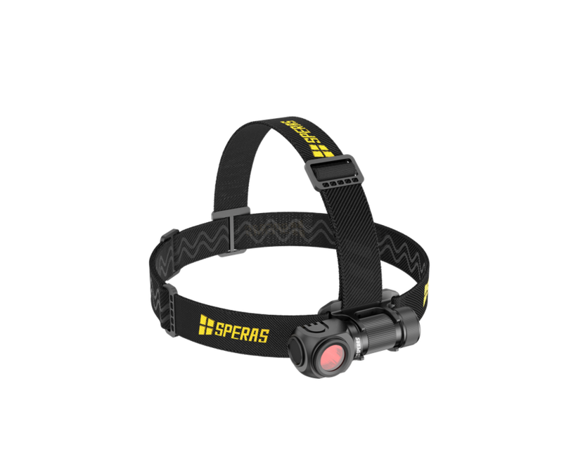 Speras SH16 wiederaufladbare stirnlampe, schwarz