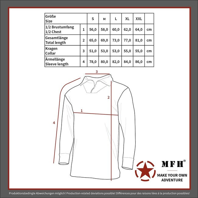 MFH Professional American Tactical Long Sleeve Shirt, HDT-camo FG